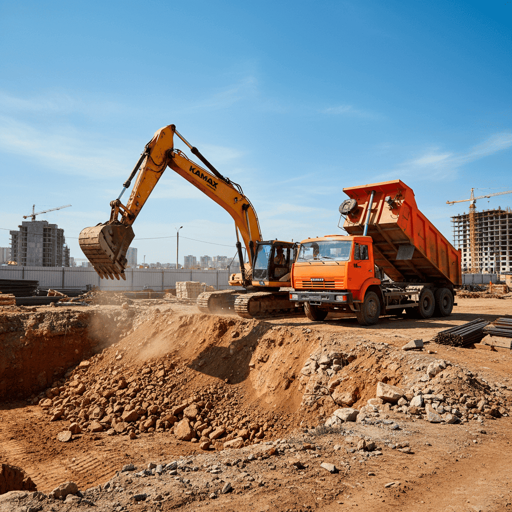 Дорожные работы, асфальтирование