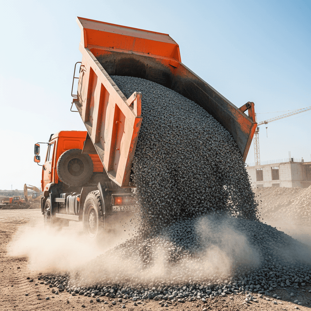 Карьерные работы, песок